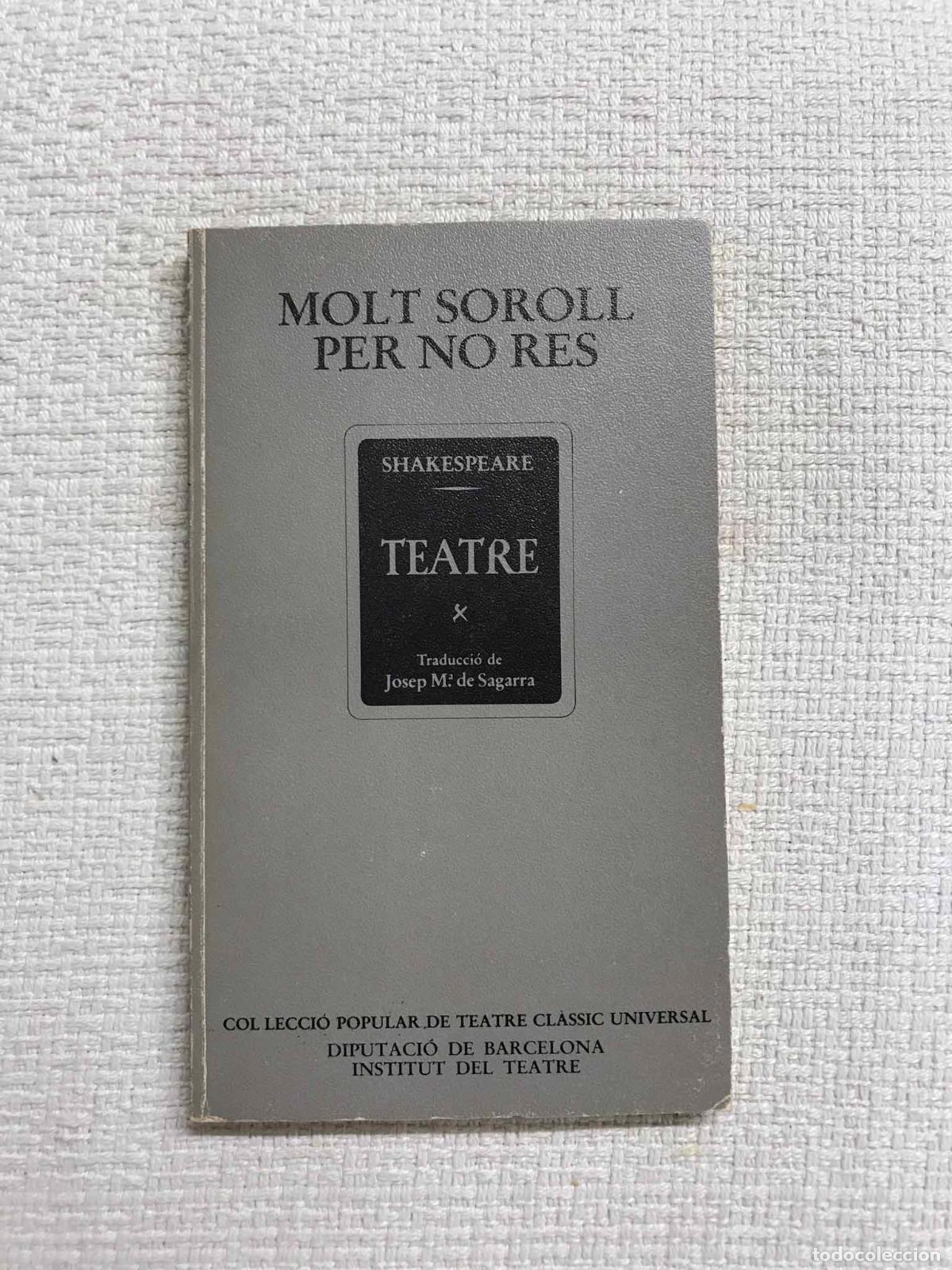 Libros: Molt soroll per no res - William Shakespeare - Foto 1