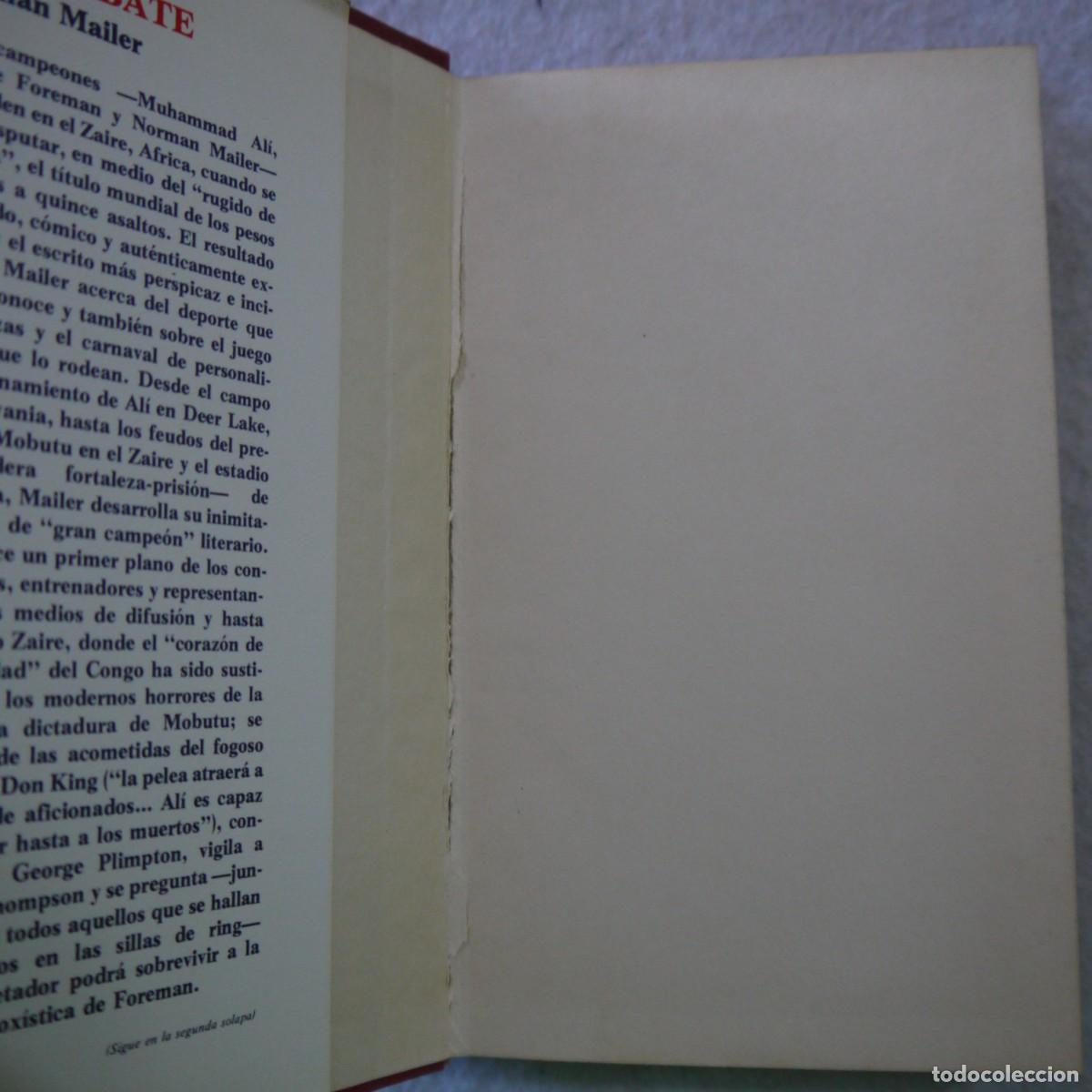Libros: EL COMBATE - NORMAN MAILER - GRIJALBO - 1976 - Foto 5
