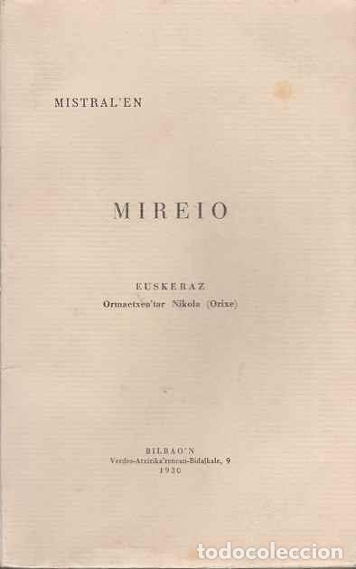 Libros: Mistralen Mireio - Mistral, Fr&eacute;d&eacute;ric - Foto 1