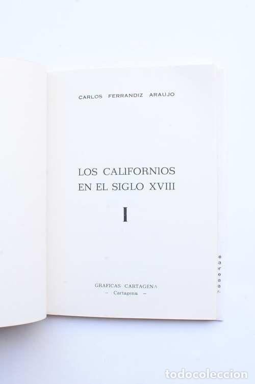 Libros: Los Californios en el siglo XVIII. I. - Foto 2