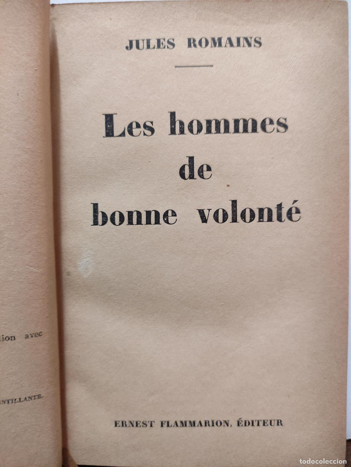 Libros: LES HOMMES DE BONNE VOLONTE - JULES ROMAINS - Foto 2
