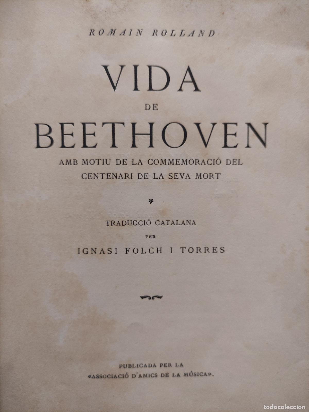 Libros: LA VIDA DE BEETHOVEN - ROMAIN ROLLAND - Foto 2