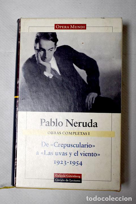 Libros: Obras completas, tomo I.- Neruda, Pablo - Foto 1