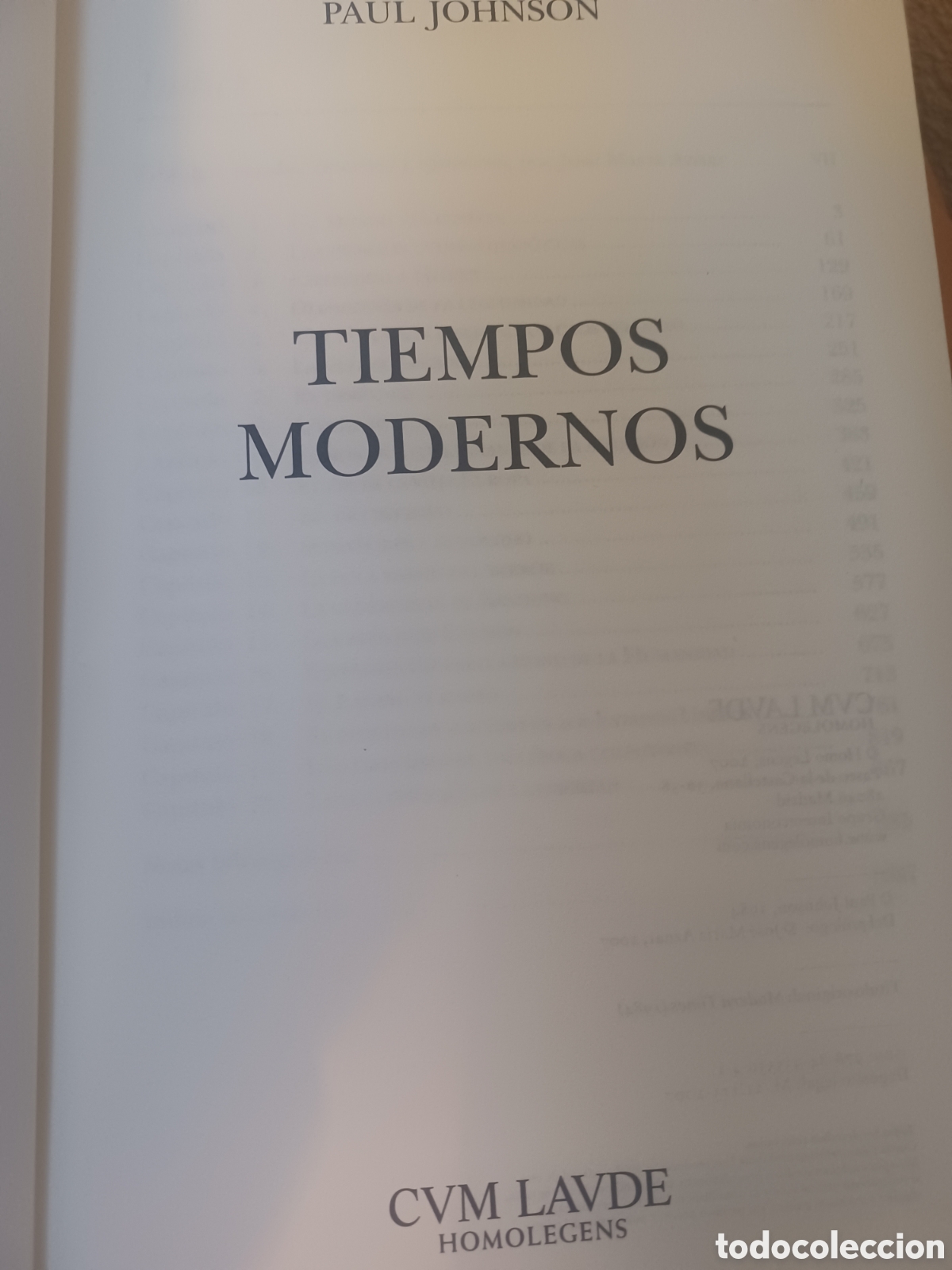 Libros: Barybook 150. . Tiempos modernos Paul Johnson.CVM.Lavde - Foto 3