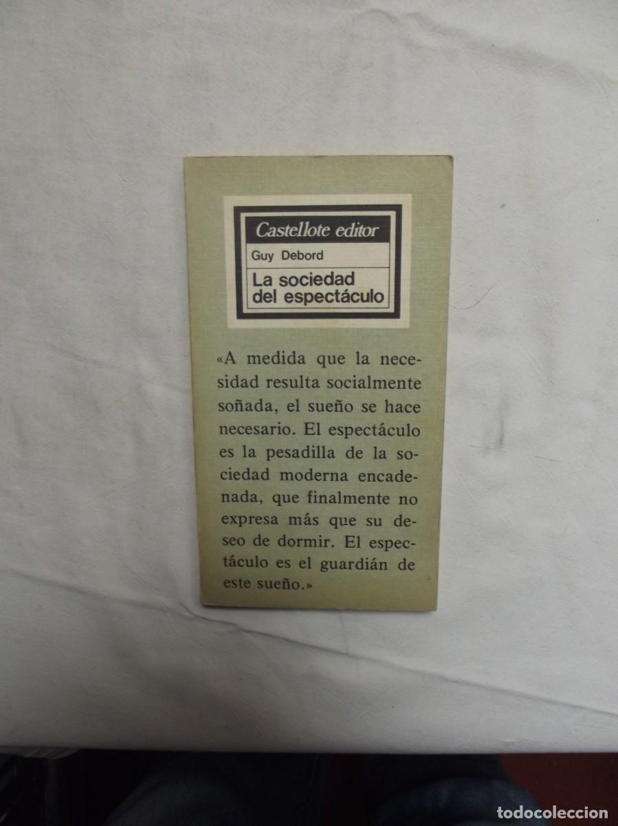 Libros: LA SOCIEDAD DEL ESPECTACULO DE GUY DEBORD - Foto 1