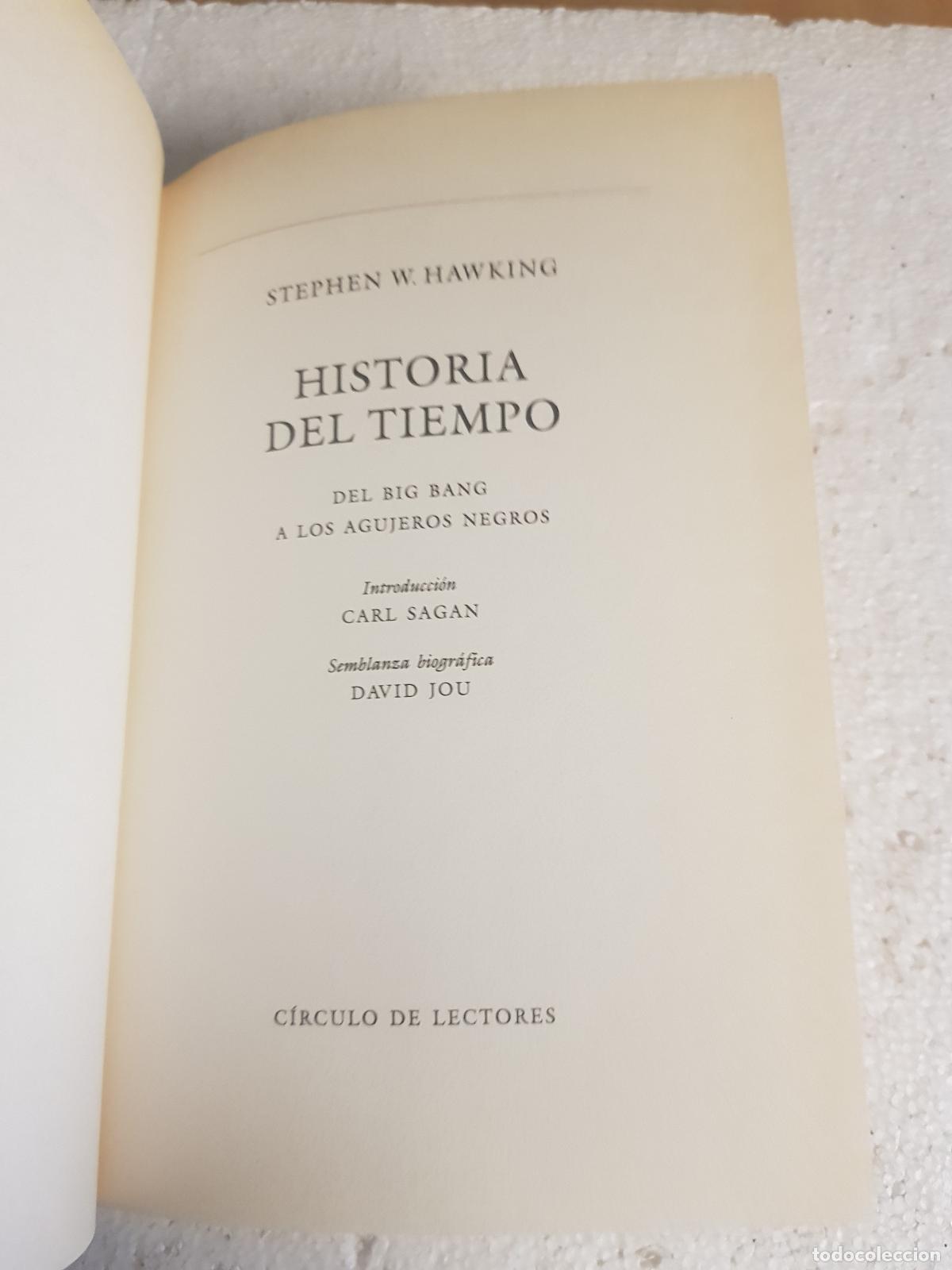 Libros: Historia del tiempo - Stephen W. Hawking - Foto 4