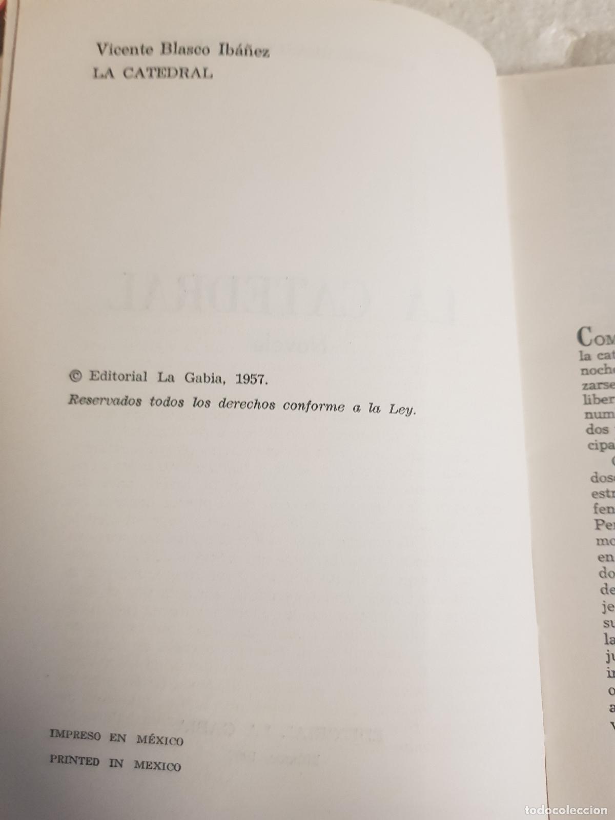 Libros: La catedral - Vicente blasco iba&ntilde;ez - Foto 5