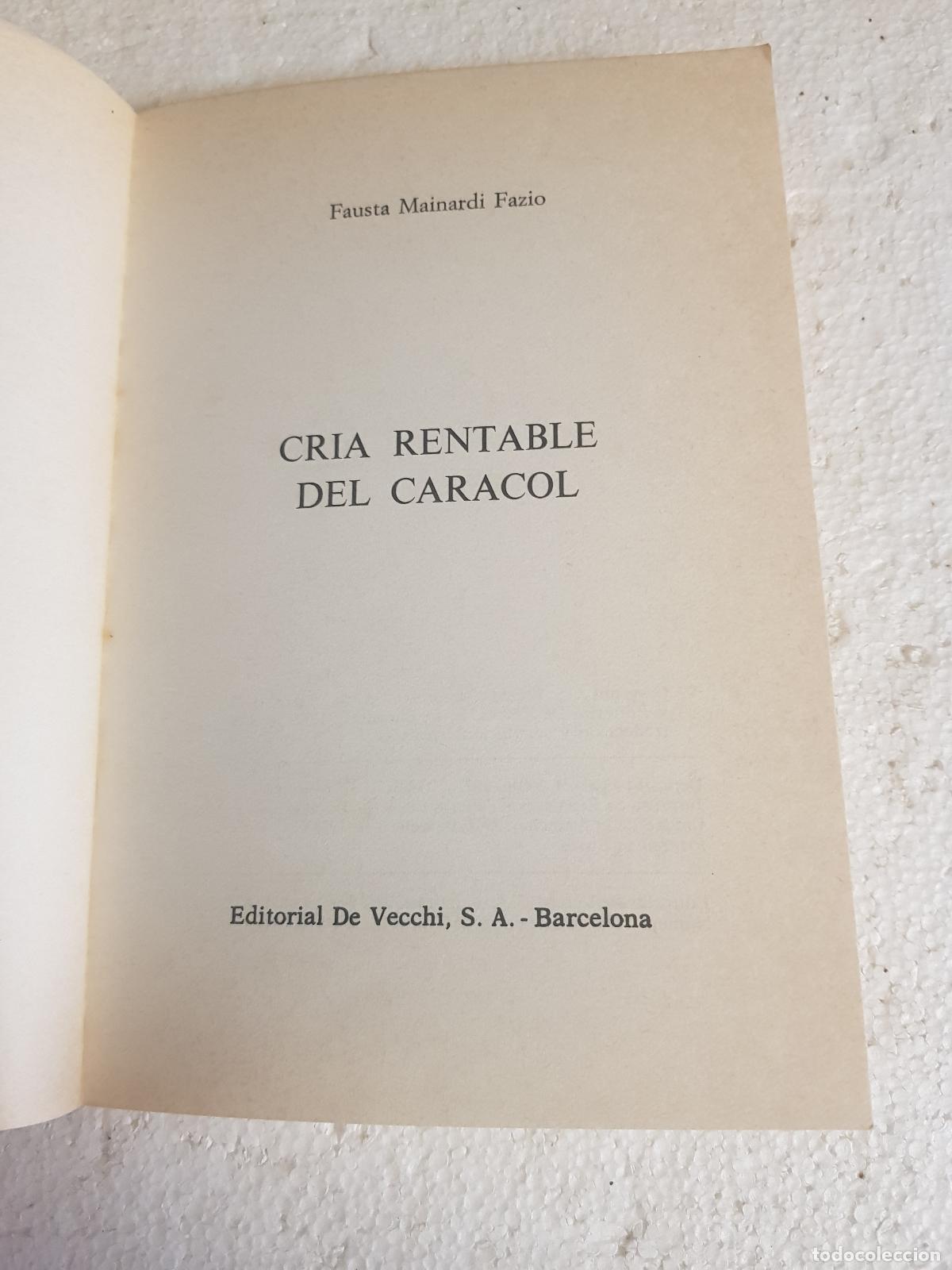 Libros: Cria rentable del caracol - Fausta mainardi fazio - Foto 4