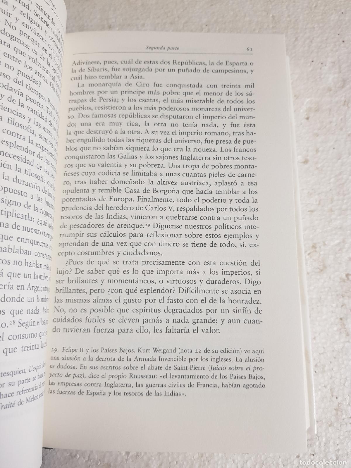Libros: Discursos. El contrato social - Jean-Jacques Rousseau - Foto 3