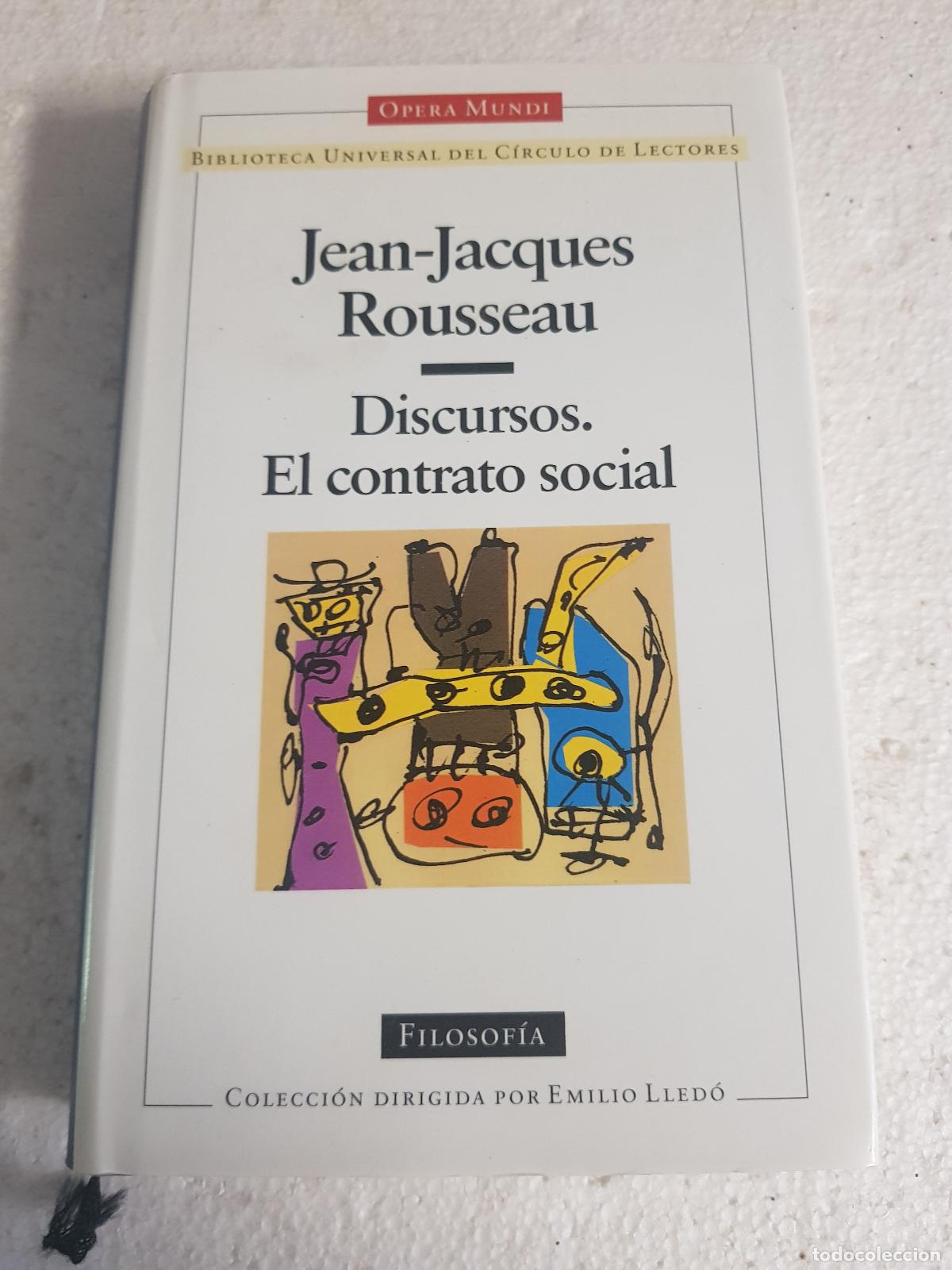 Libros: Discursos. El contrato social - Jean-Jacques Rousseau - Foto 1