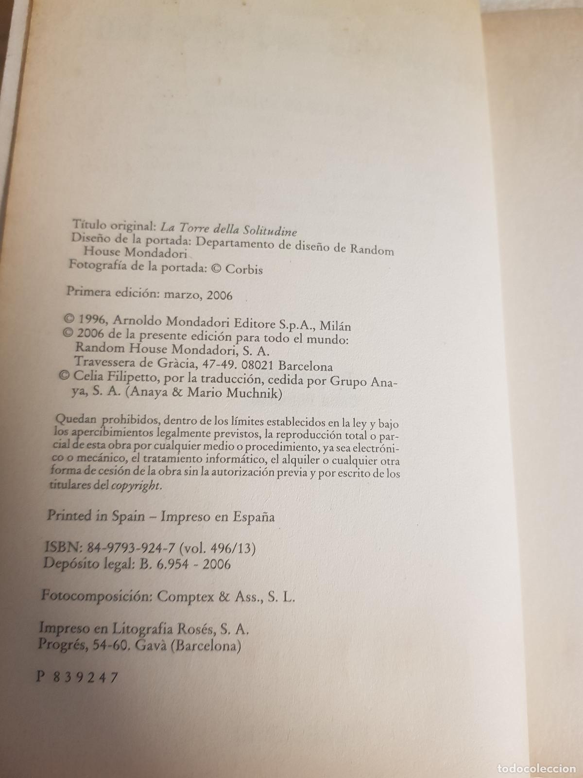 Libros: La torre de la soledad - Valerio Massimo manfredi - Foto 3
