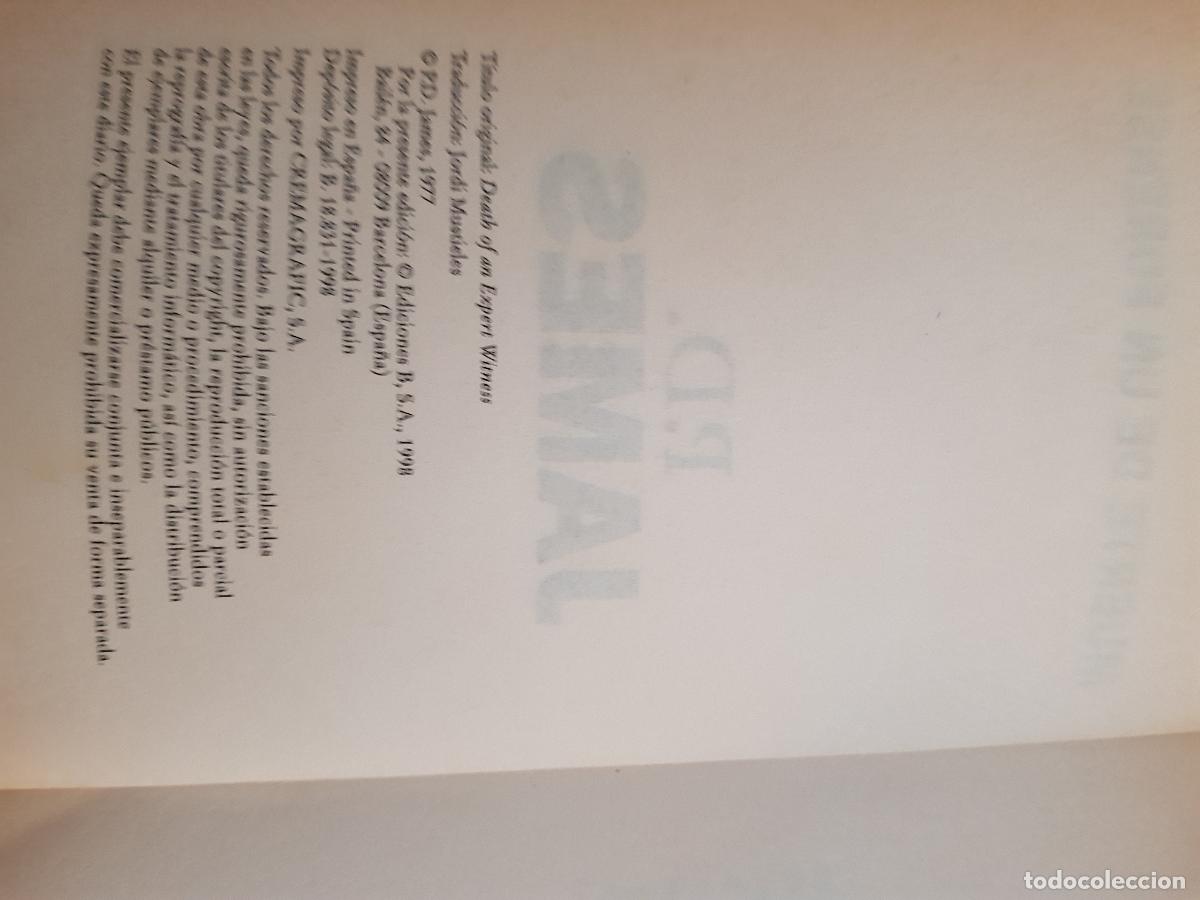 Libros: Muerte de un forense - P. D. James - Foto 4