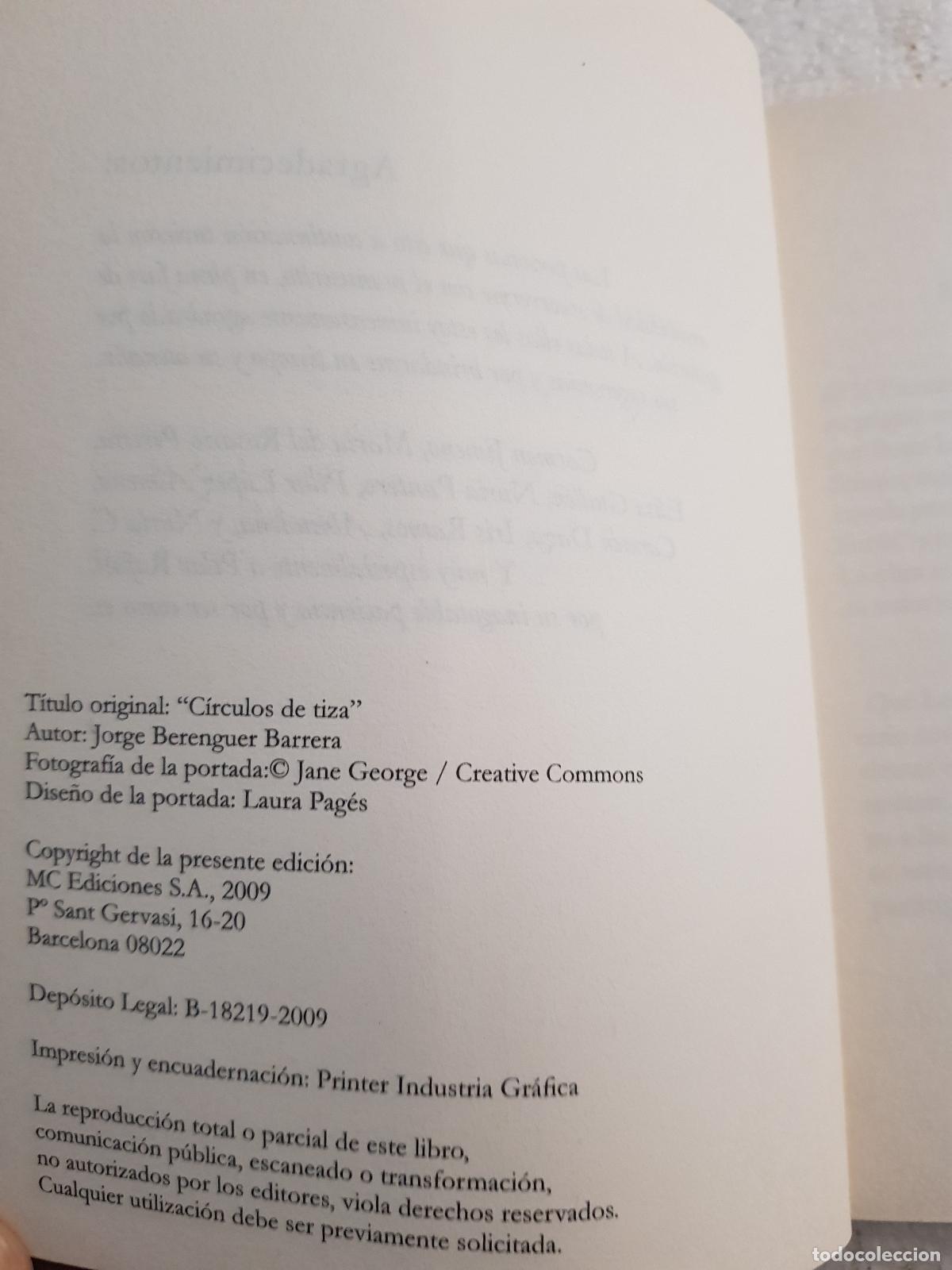 Libros: Circulos de tiza - Jorge Berenguer Barrera - Foto 4