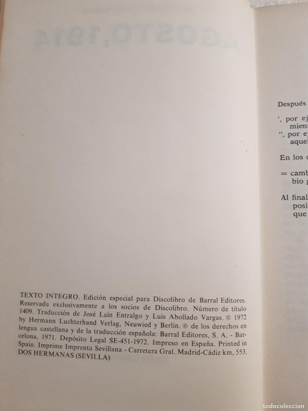 Libros: Agosto 1914 - Soljenitsin - Foto 5