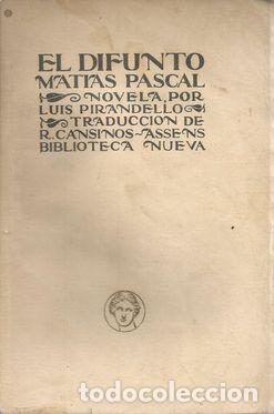 Libros: EL DIFUNTO MATIAS PASCAL - PIRANDELLO, LUIS - Foto 2