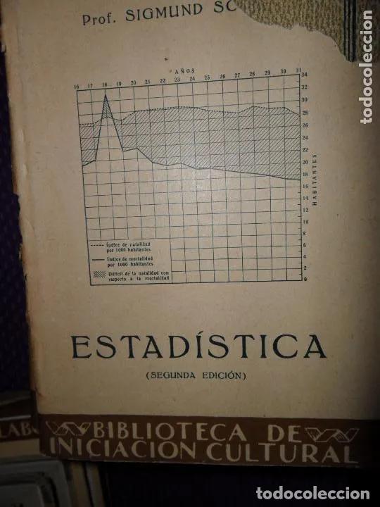 Libros: Estad&iacute;stica, Sigmund Schott, 1934, ed. Labor - Sigmund Schott - Foto 1