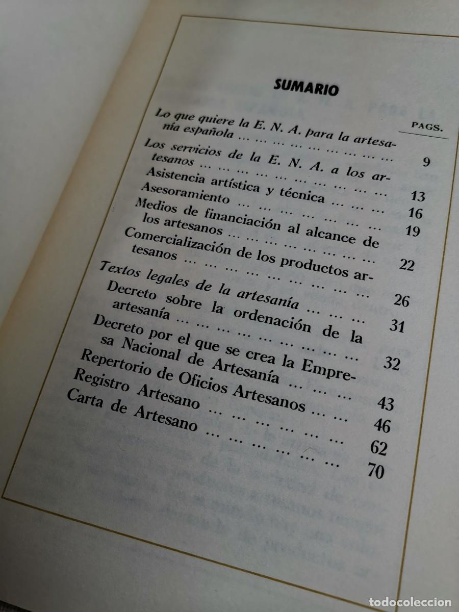 Libros: AL SERVICIO DE LA ARTESANIA ESPA&Ntilde;OLA. - ANONIMO. 1970 - Foto 9