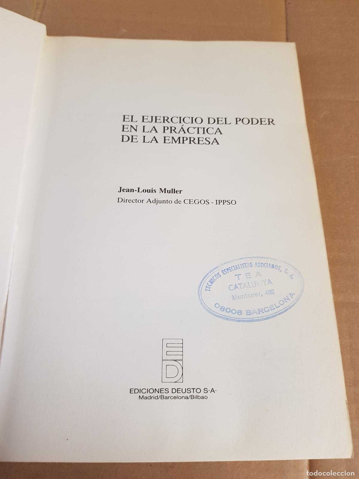 Libros: El ejercicio del poder en la practica de la empresa - J. L. Muller - Foto 5