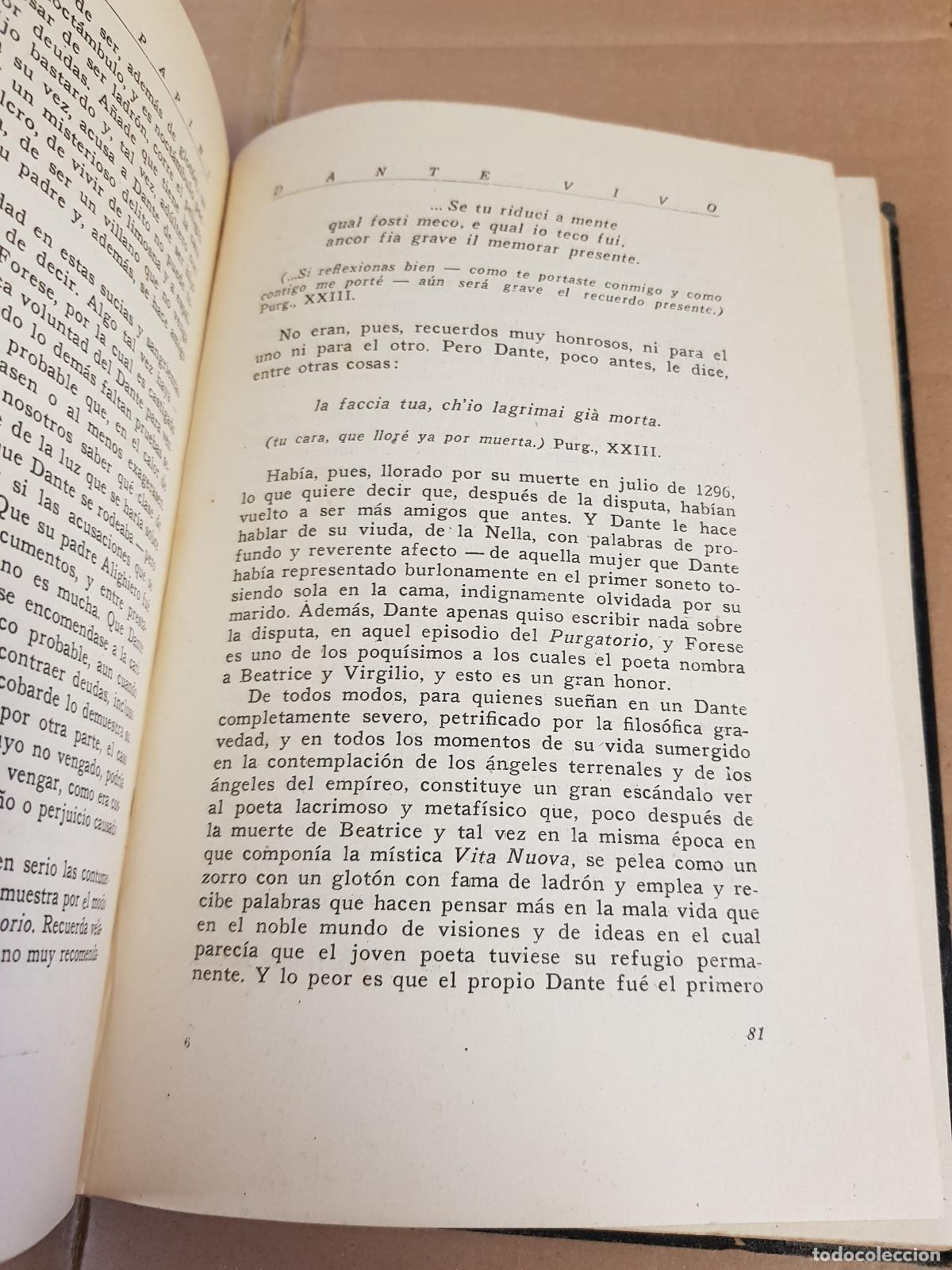 Libros: Dante Vivo - Giovanni Papini - Foto 3