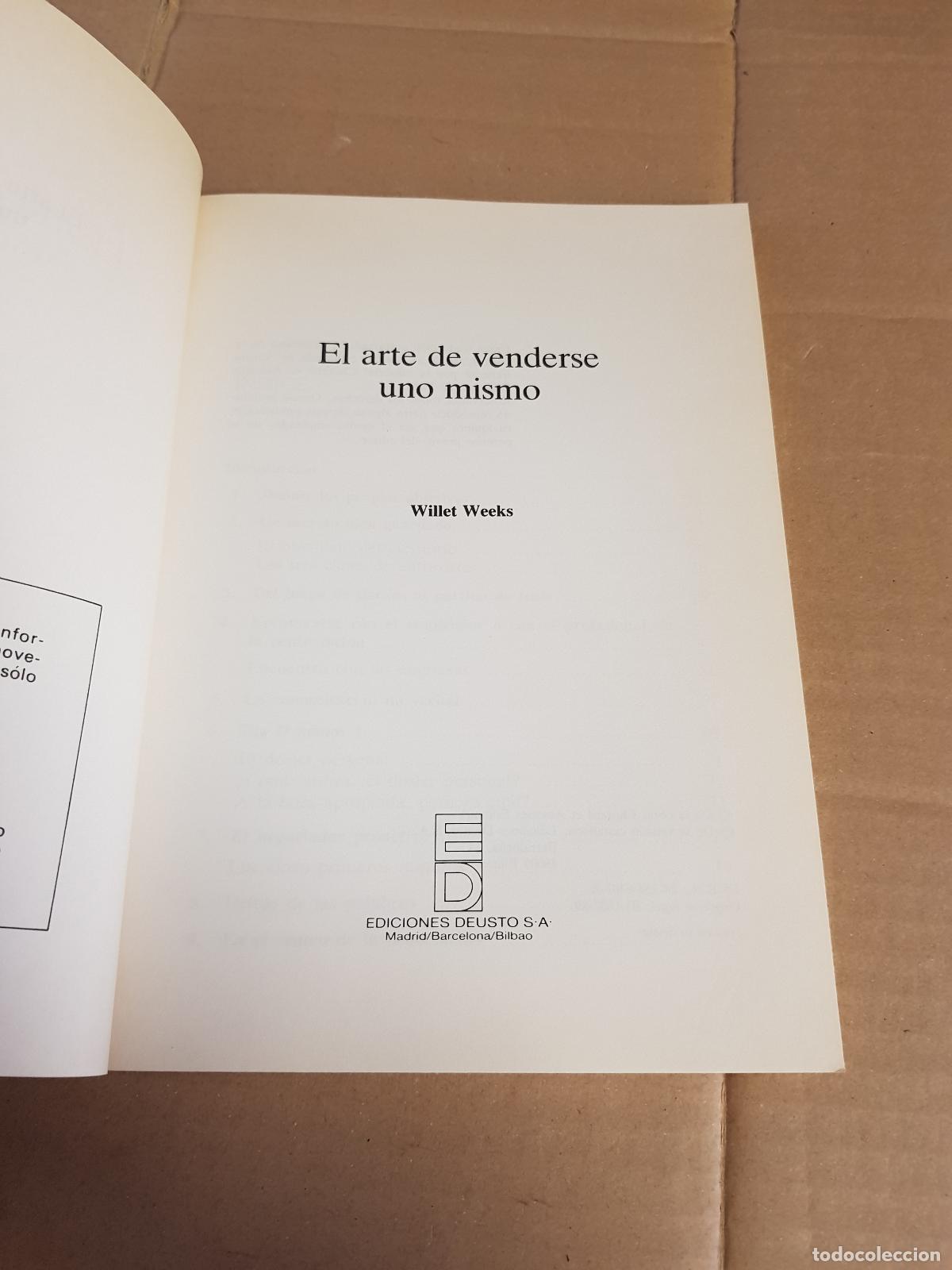 Libros: El arte de venderse uno mismo - W. weeks - Foto 5