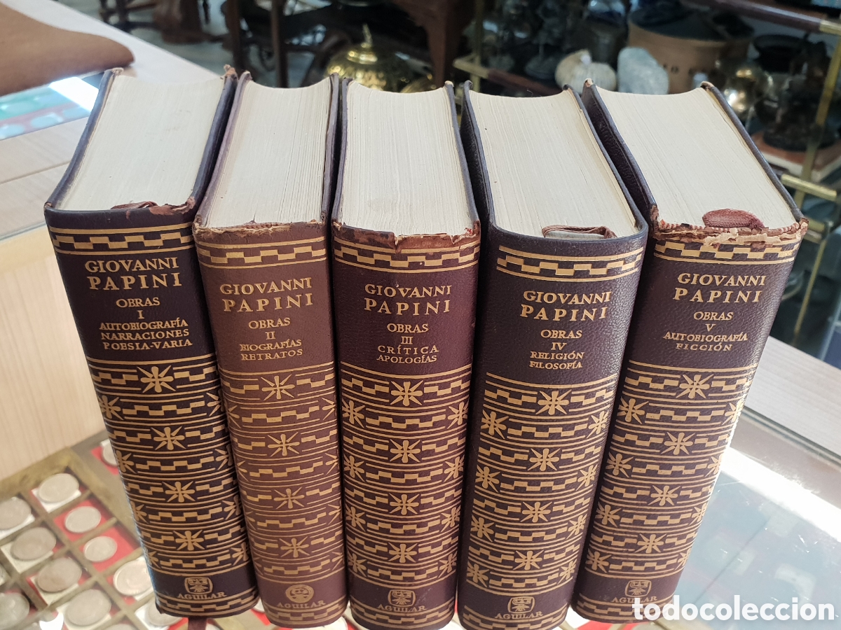 Libros: OBRAS GIOVANNI PAPINI 5 TOMOS. AGUILAR. - Foto 3