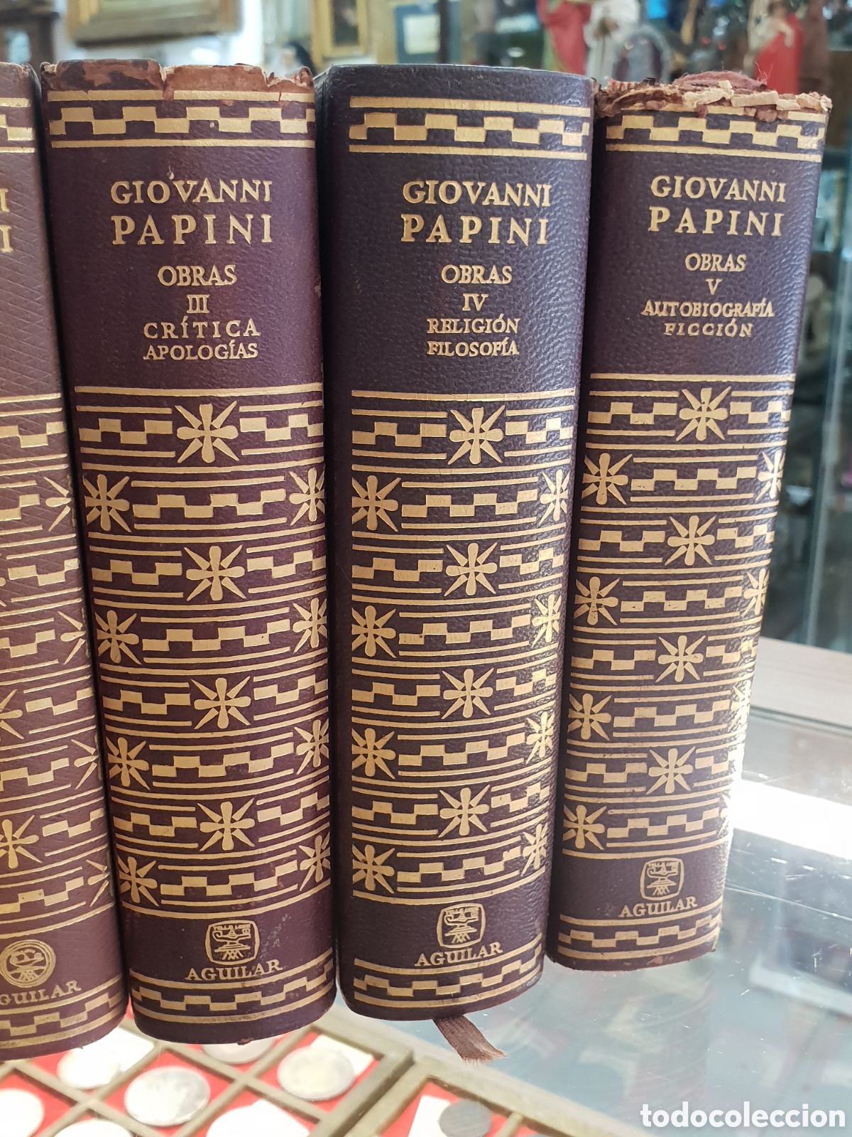 Libros: OBRAS GIOVANNI PAPINI 5 TOMOS. AGUILAR. - Foto 6