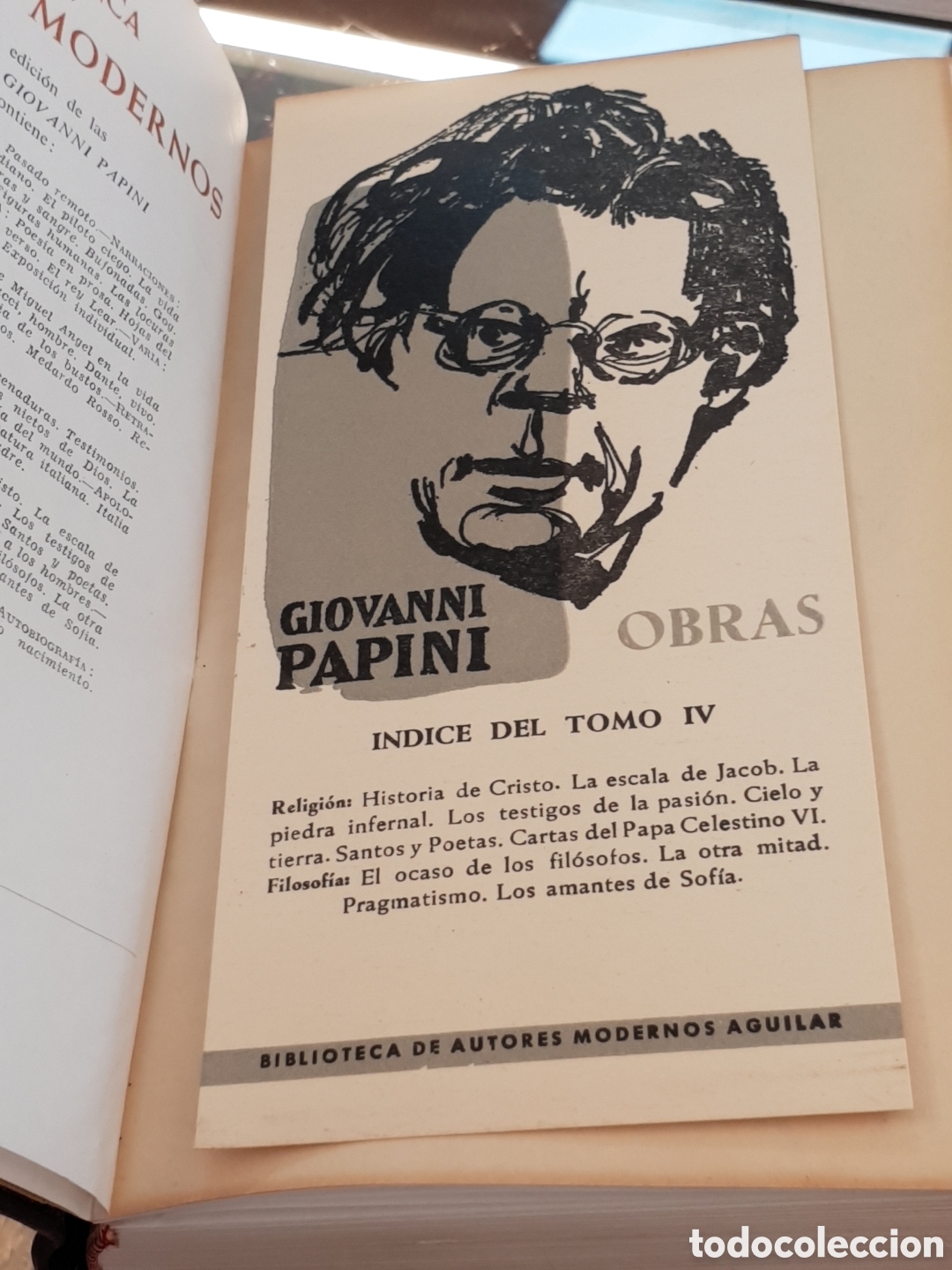 Libros: OBRAS GIOVANNI PAPINI 5 TOMOS. AGUILAR. - Foto 15
