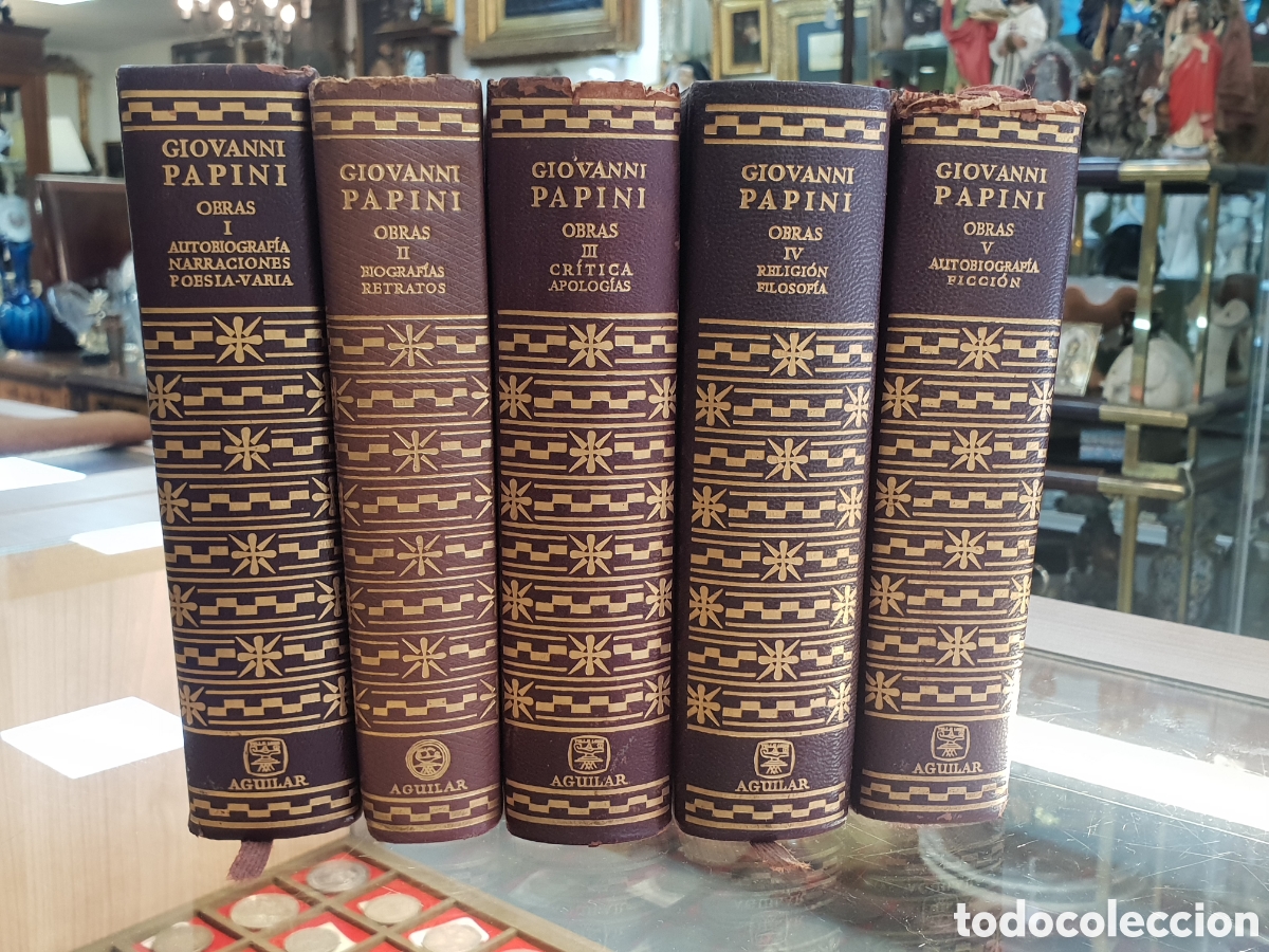 Libros: OBRAS GIOVANNI PAPINI 5 TOMOS. AGUILAR. - Foto 1