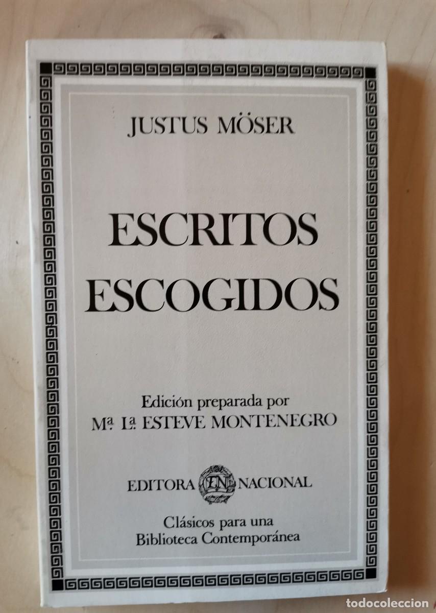 Libros: ESCRITOS ESCOGIDOS / JUSTUS M&Ouml;SER - Foto 1