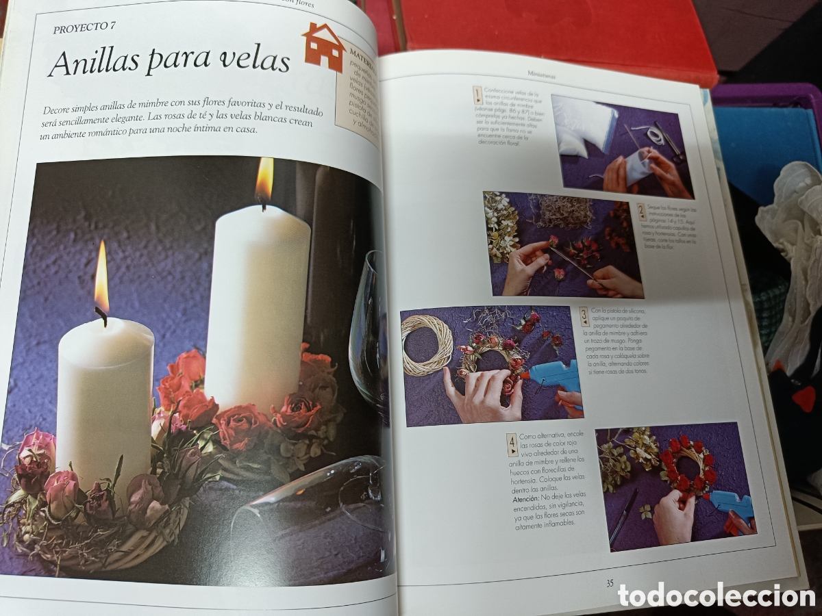 Libros: C&Oacute;MO HACER REGALOS Y OBJETOS CON FLORES. GILLIAN SOUTER; CATHERINE LAWRENCE. - Foto 2