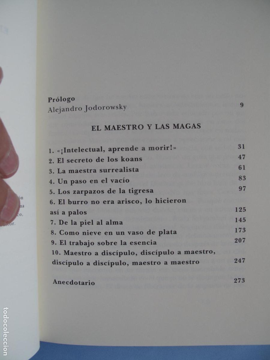 Libros: EL MAESTRO Y LAS MAGAS.- ALEJANDRO JODOROWSKY.- EDICIONES SIRUELA. 2005 - Foto 4