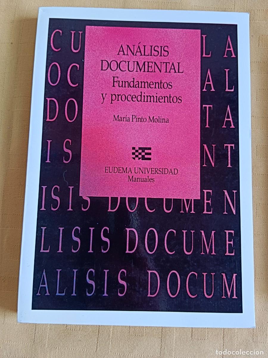 Libros: ANALISIS DOCUMENTAL - FUNDAMENTOS Y PROCEDIMIENTOS - Maria Pinto Molina - Foto 1