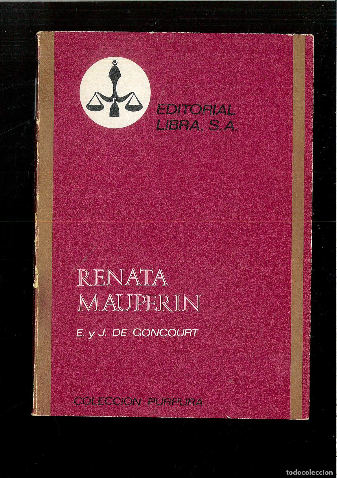 Libros: Renata Mauperin - E. Y J. DE GONCOURT - Foto 1