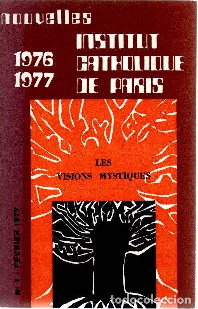 B&uuml;cher: Institut catholique de Paris 1976-1977. Les visions mystiques. N&ordm; 1 - F&eacute;vrier - NO CONSTA AUTOR