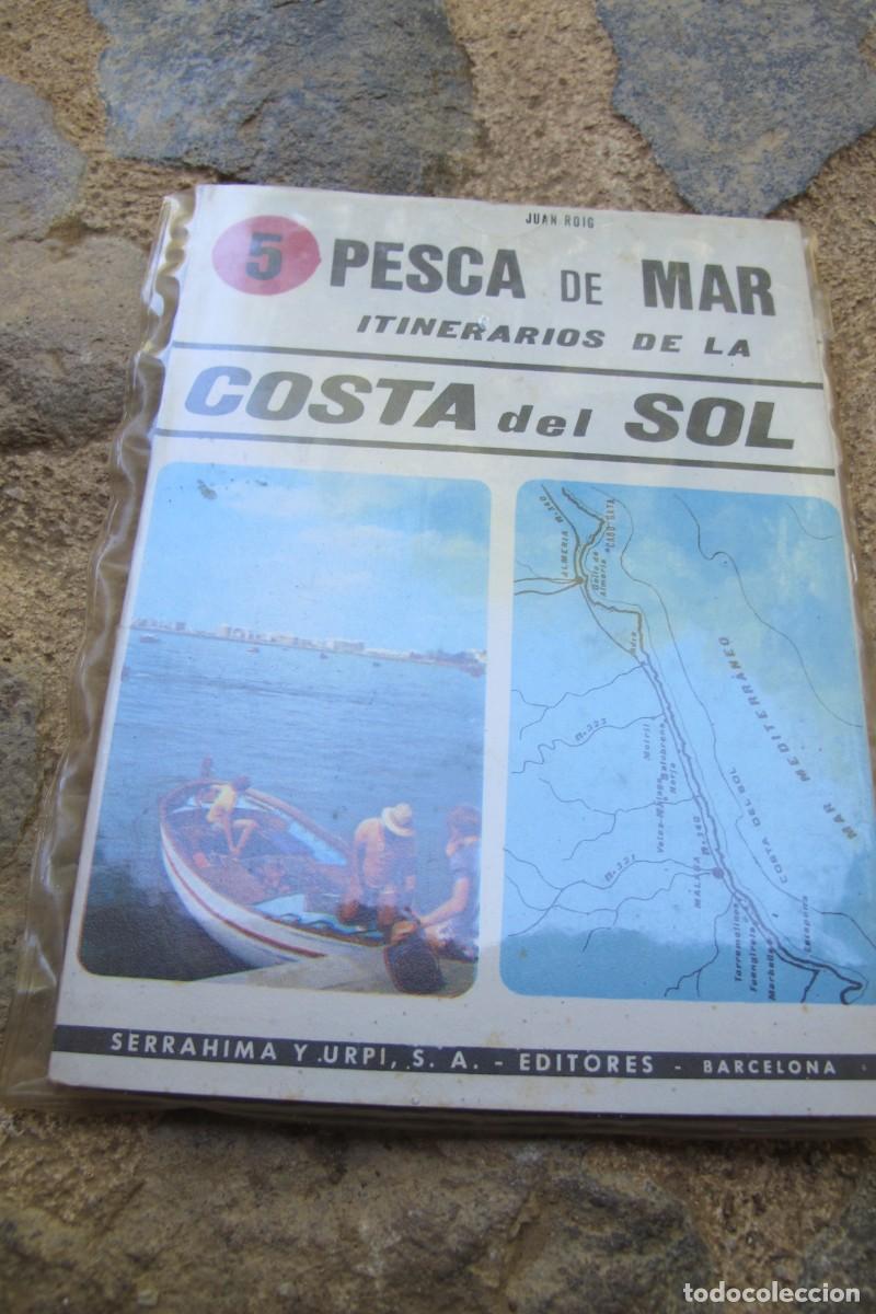Libros: 5 PESCA DE MAR ITINERARIOS COSTA DEL SOL. JUAN ROIG CON MAPA - Foto 1
