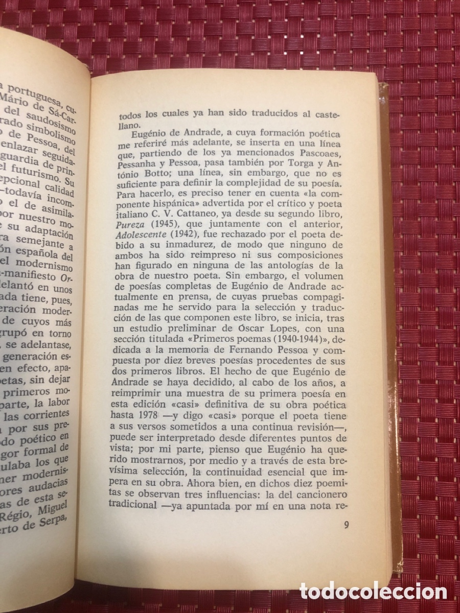 Libros: Antolog&iacute;a po&eacute;tica. Eugenio de Andrade - Foto 3