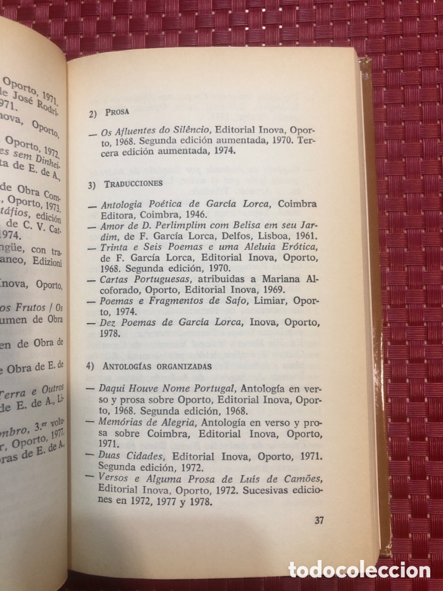 Libros: Antolog&iacute;a po&eacute;tica. Eugenio de Andrade - Foto 4