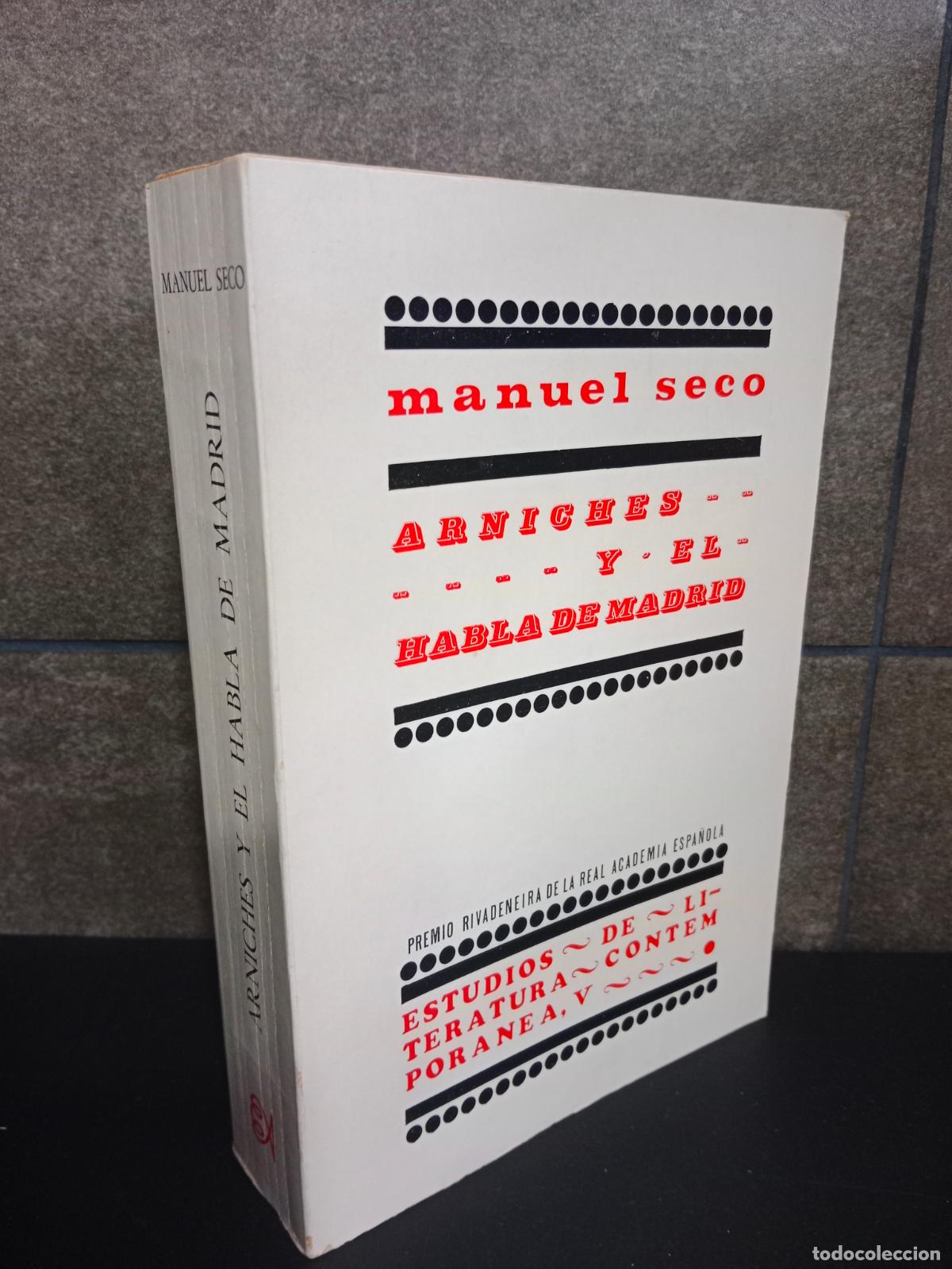 Libros: ARNICHES Y EL HABLA DE MADRID. MANUEL SECO. - Foto 1