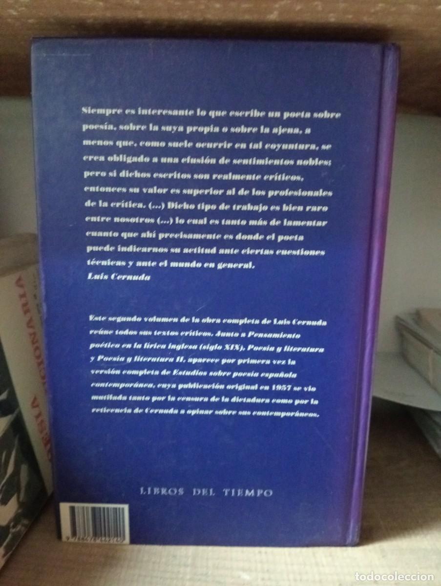 Libros: CERNUDA, LUIS. - Prosa I. Volumen II. - Foto 3