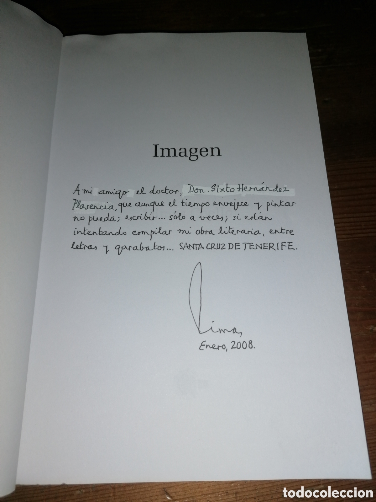 Libros: Biblioteca Dimas Coello - IMAGEN - Dedicatoria aut&oacute;grafa - Foto 3