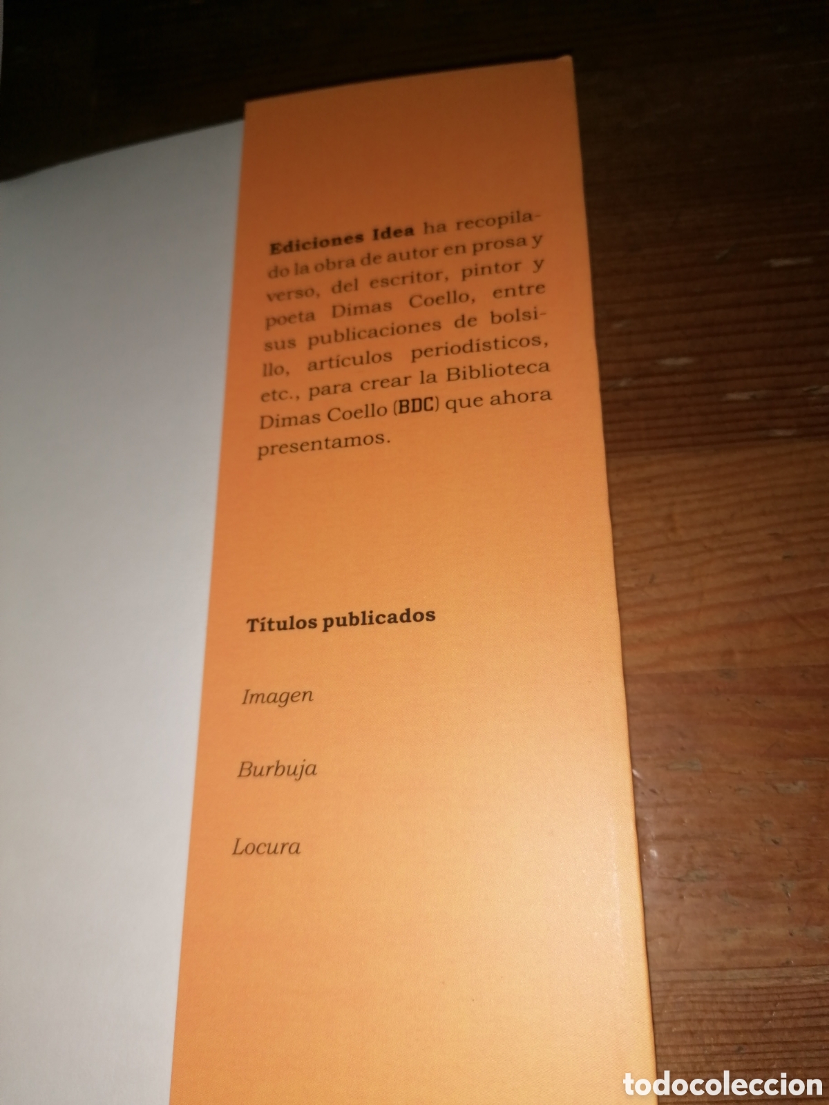 Libros: Biblioteca Dimas Coello - IMAGEN - Dedicatoria aut&oacute;grafa - Foto 5