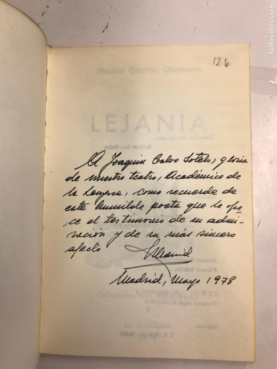 Libros: LEJAN&Iacute;A. (DEDICATORIA DEL AUTOR). - MANUEL GARRIDO CHAMORRO. (DEDICATORIA DEL AUTOR). - Foto 2