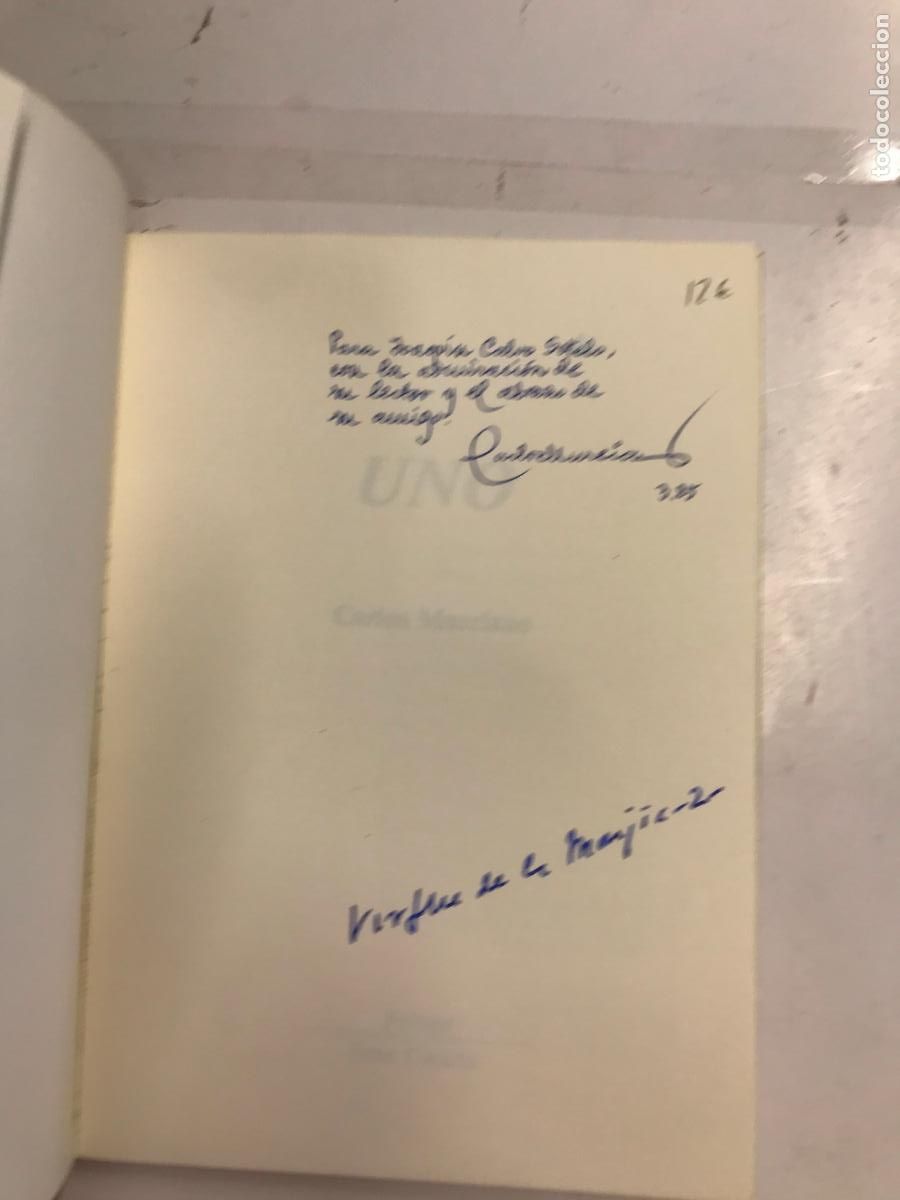 Libros: UNO (DEDICATORIA DEL AUTOR). - CARLOS MURCIANO. - Foto 2