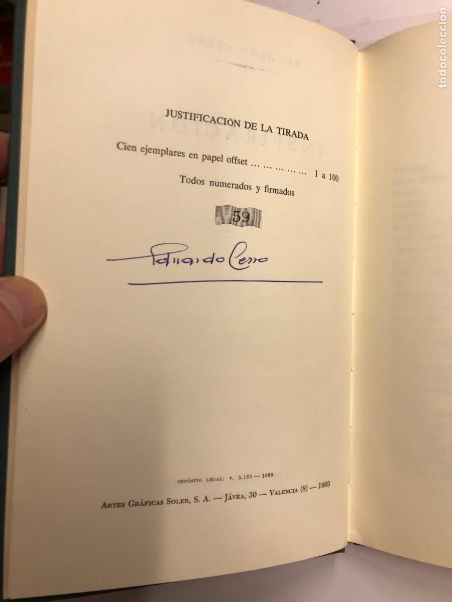 Libros: INSPIRACI&Oacute;N (DEDICATORIA DEL AUTOR). - EDUARDO CERRO. - Foto 3