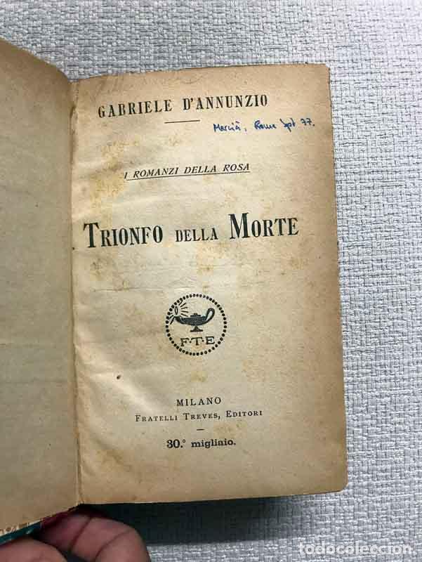 Libros: Trionfo della morte - Gabriele dAnnunzio - Foto 2