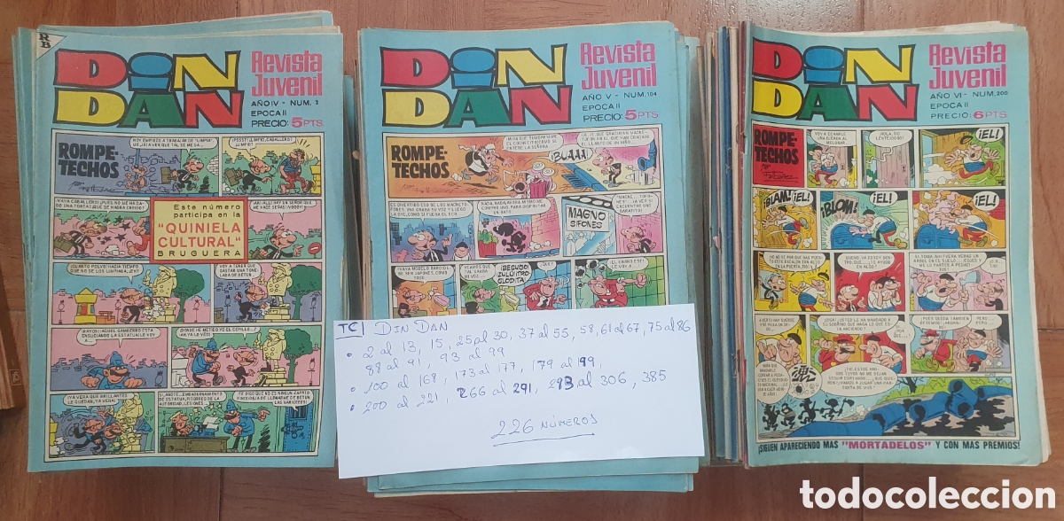 Libros: Din Dan &Eacute;poca II � 226 N&uacute;meros � Bruguera - VV. AA. - Foto 3