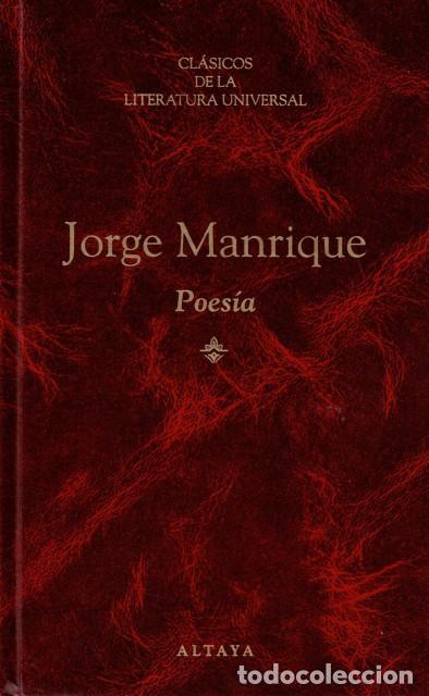 Libros: POESIA - MANRIQUE, JORGE - Foto 1