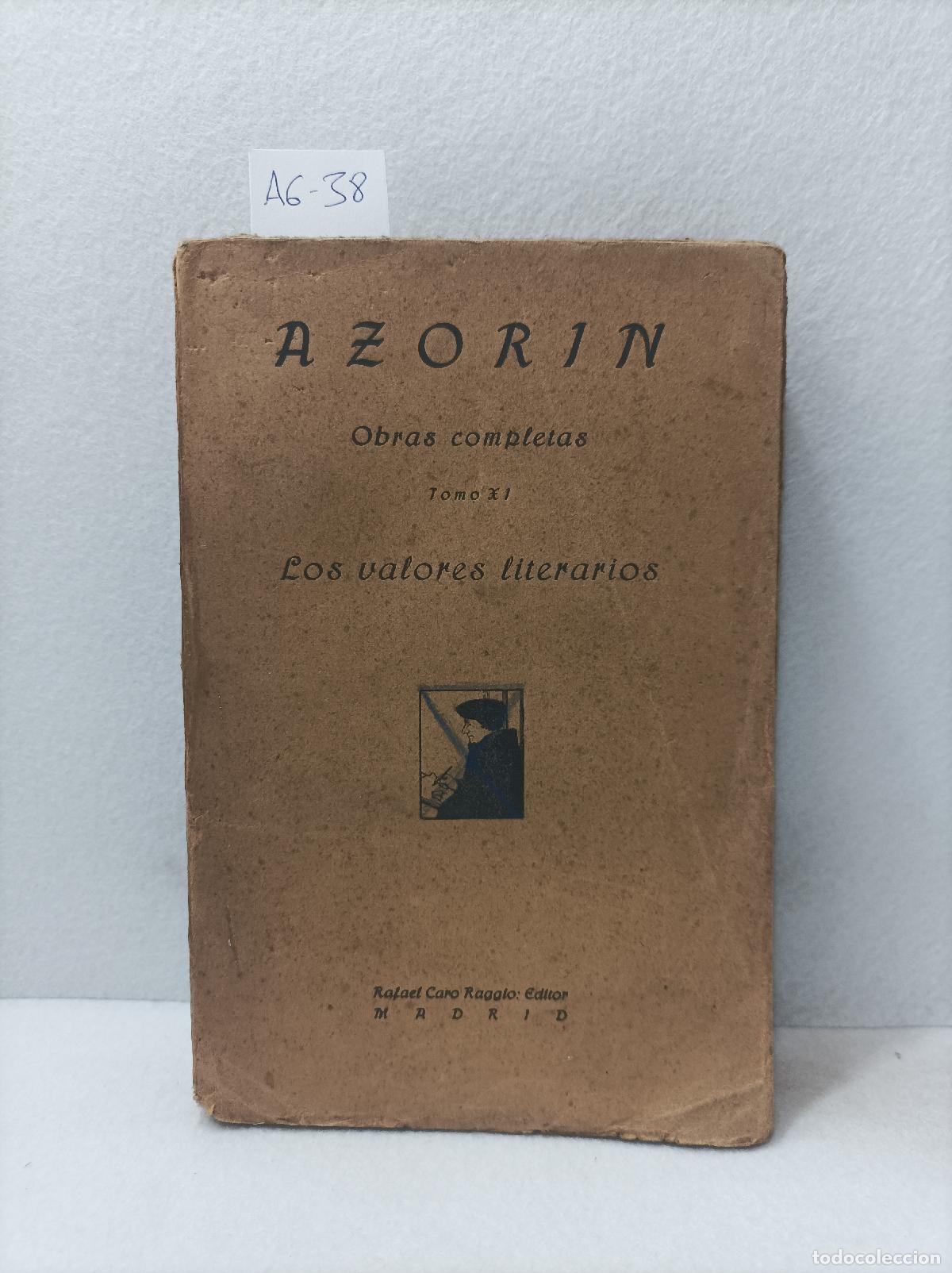 Libros: AZOR&Iacute;N: - Los valores literarios. - Foto 1