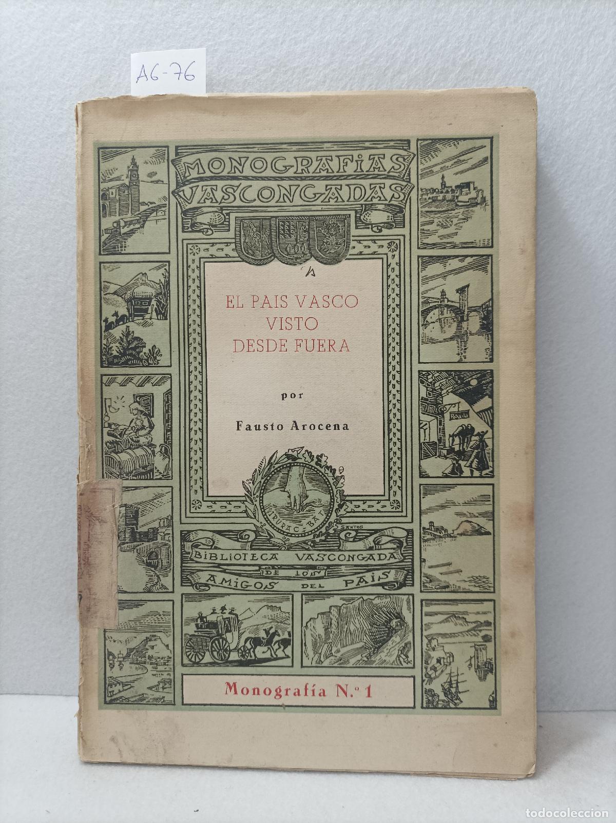 Libros: AROCENA, Fausto: - El Pais Vasco visto desde fuera. - Foto 1