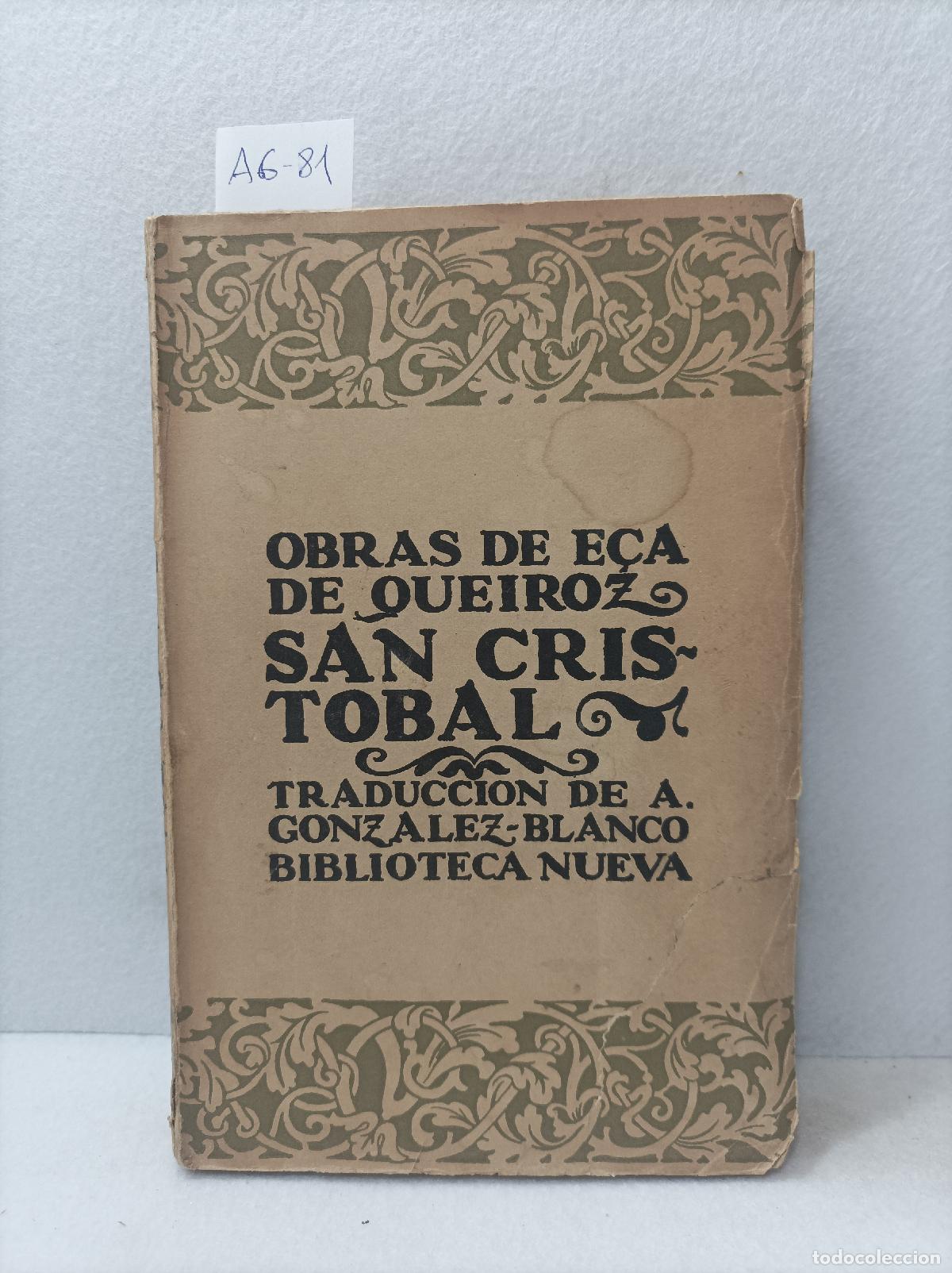 Libros: QUEIROZ, De E&ccedil;a: - San Crist&oacute;bal. - Foto 1